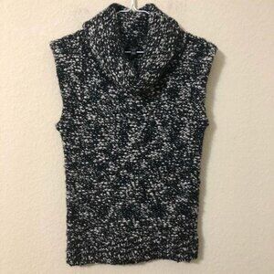 Ann Taylor Sweater Cowl Neck Sleeveless Wool